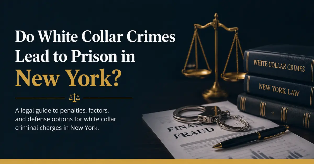 Do White Collar Crimes Lead to Prison in Albany, New York? - Robert G Babcock